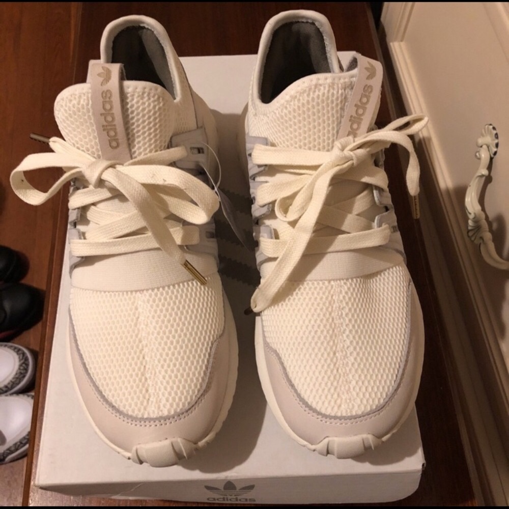 All white adidas!